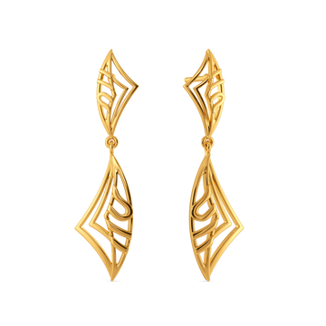 Playful Power Gold Earrings
