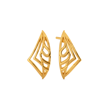 Playful Power Gold Earrings