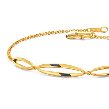 Black N Gold Gold Bracelets