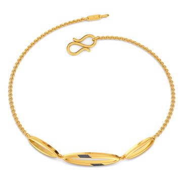 Black N Gold Gold Bracelets