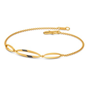 Black N Gold Gold Bracelets