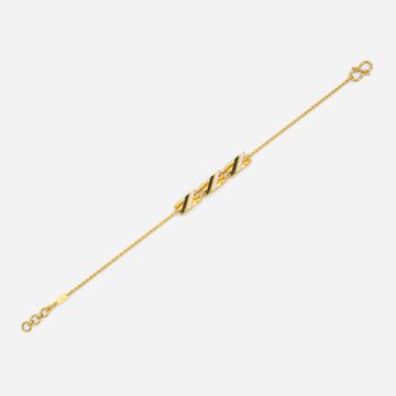 Stripe Swipe Gold Bracelets