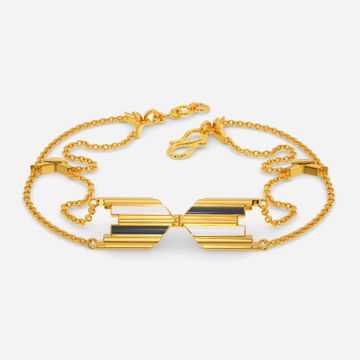 Barcode Binge Gold Bracelets