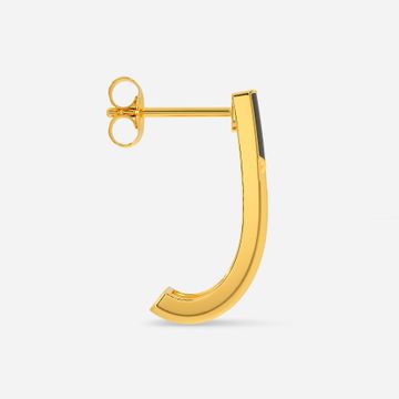 Chevron Play Gold Earrings