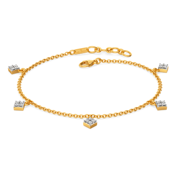 Squaringly Yours Diamond Bracelets