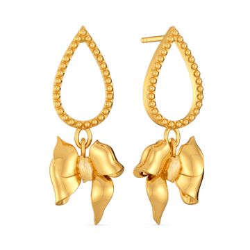 Bow Banters Gold Earrings