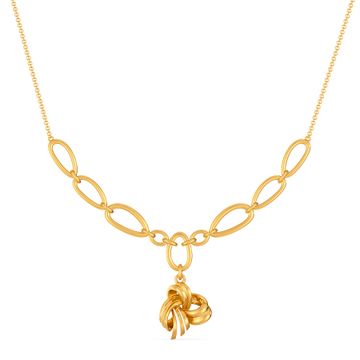 Bow Delight Gold Necklaces