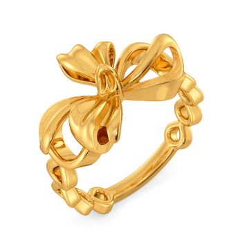 Breezy Bows Gold Rings