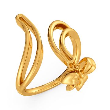 Bows to Remember Gold Rings