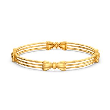 Bows to Remember Gold Bangles