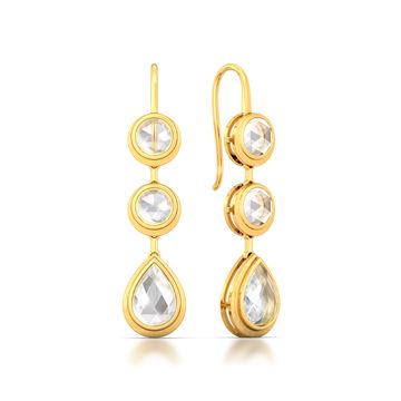 White Mist Gemstone Earrings