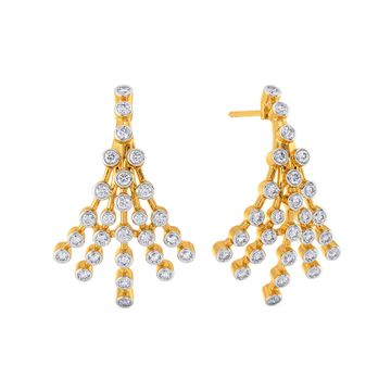 Wide N Comfy Diamond Earrings