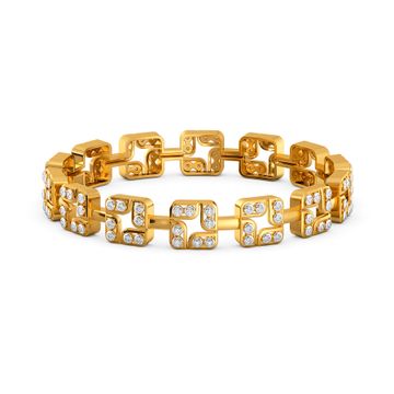 Wide Stride Diamond Bangles