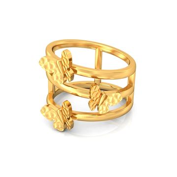 Flight of Gold Gold Rings