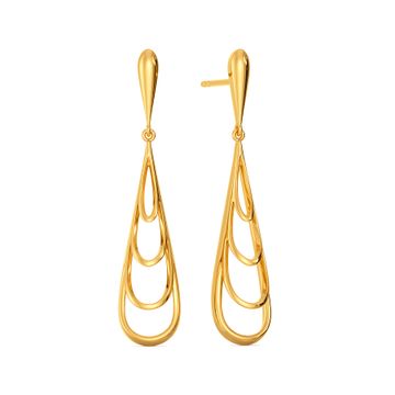Chic Play Gold Drop Earring