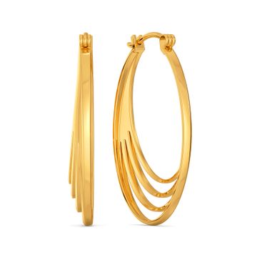 Chic Play Gold Earrings