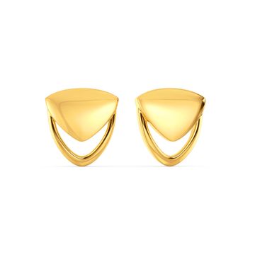 Seamlessly Sensual Gold Earrings