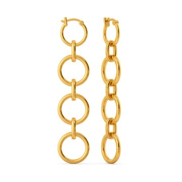 Thrill O Reveal Gold Earrings
