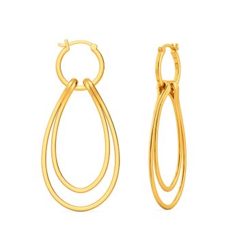 Spacy Evince Gold Earrings