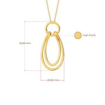 Spacy Evince Gold Pendants