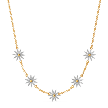 Blooming Florals Diamond Necklaces