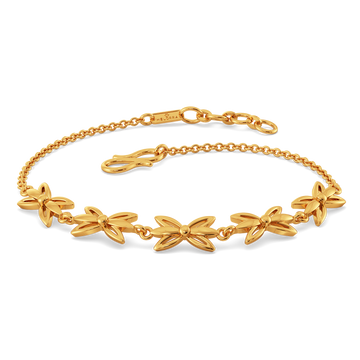 Serene Petals Gold Bracelets