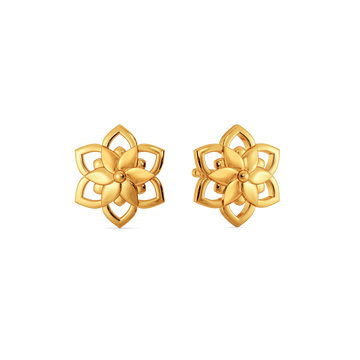 Blushed Botanica Gold Earrings