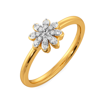 Floral Show Diamond Rings