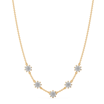Floral Show Diamond Necklaces