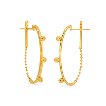 Braid On Fleek Gold Earrings
