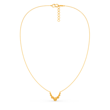 Dramatic Sphere Gold Necklaces