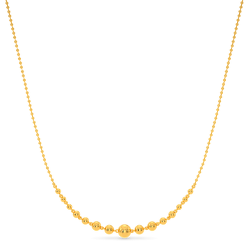Three Dimensional Gold Necklaces