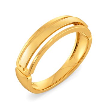 Sleek Suave Gold Rings