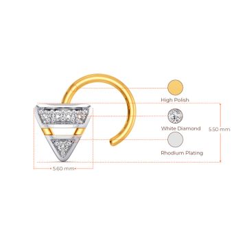 Femme Minimale Diamond Nose Pins
