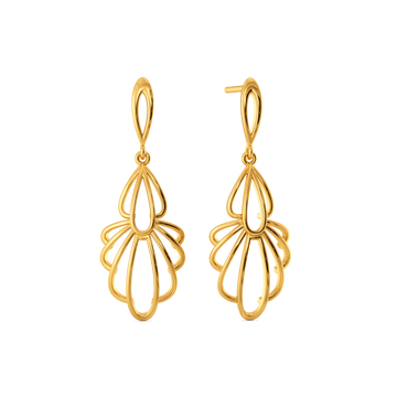 Balloon Flair Gold Earrings