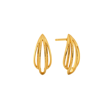 Balloon Flair Gold Earrings