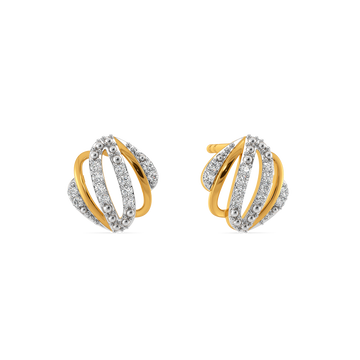 Signature Sleeves Diamond Earrings