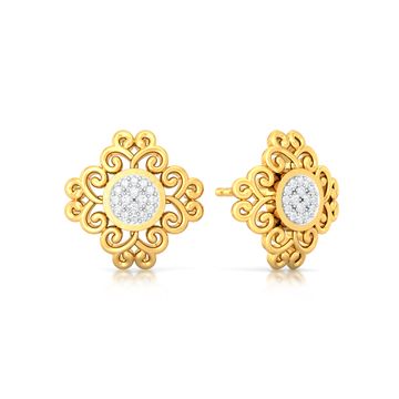 Twirl-o-rama Diamond Earrings