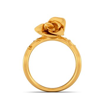 Dark Damask Gold Rings