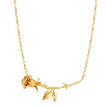 Dark Damask Gold Necklaces