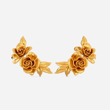 Rose Retreat Gold Stud Earring