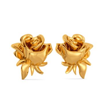 Fiery Love Gold Earrings