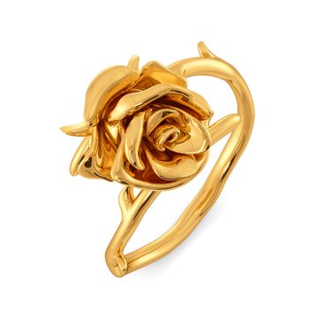 Rose Entwine Gold Rings