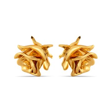 Rose Entwine Gold Earrings