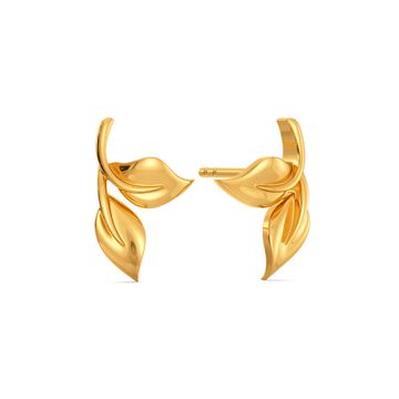 Leaves of Dusk Gold Earrings
