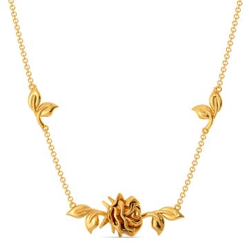 Rosa Sericea Gold Necklaces