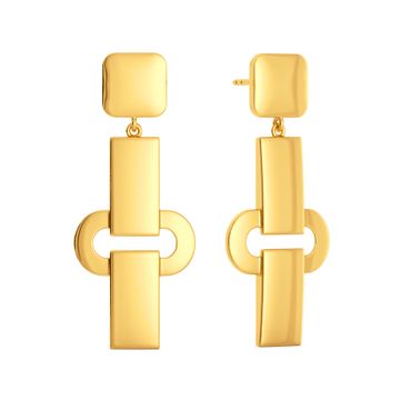 Link N Cinch Gold Earrings