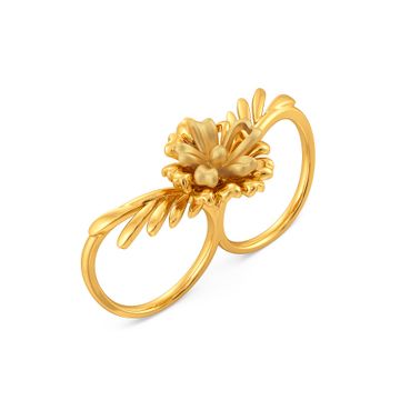 Daisy Duo Gold Finger Ring