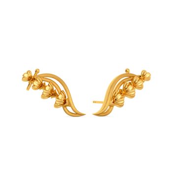 Blossom Bounty Gold Stud Earring