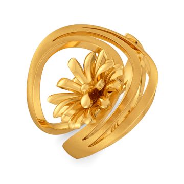 Blooms All Over Gold Rings